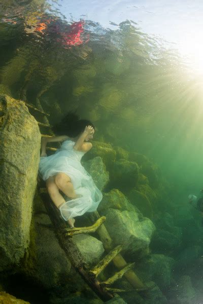 Underwater Shot Women Sea Floor Stock Photo By Sergemi 228392818