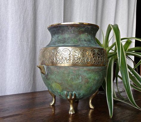 Vintage Decorative Copper Pot Copper Brass Urn Copper Home