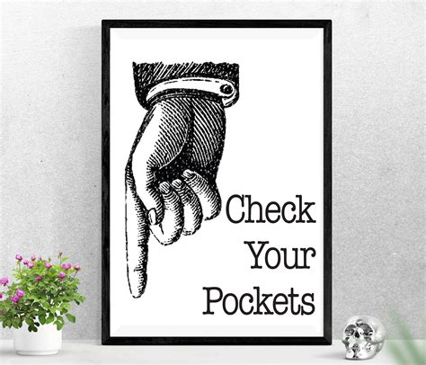 Check Your Pockets Pretty Little Personalised