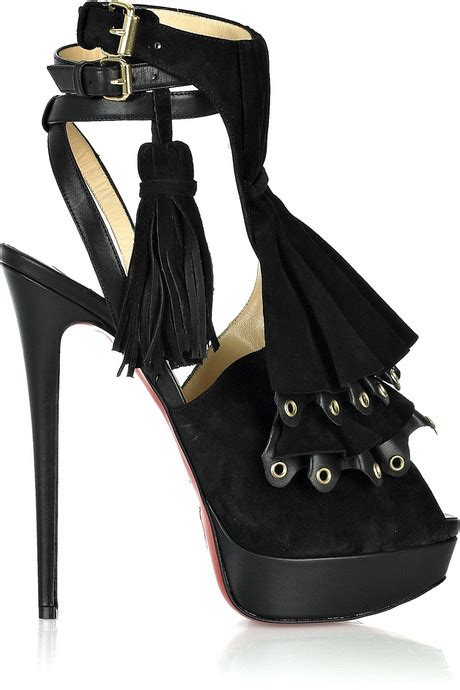Womens High Heel Shoes Christian Louboutin Misfit 150 Suede And High