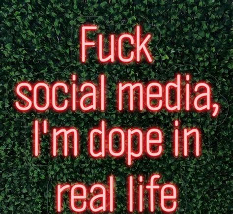 Fuck Social Media I M Done In Real Life Led Sign For Etsy