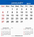 January 2019 Printable Calendar Templates Free Printa - vrogue.co
