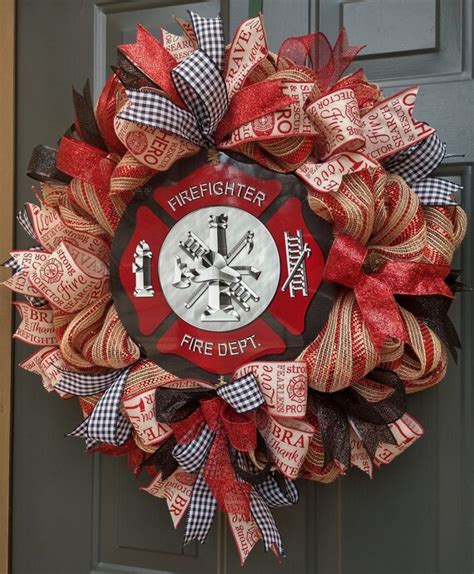 Firefighter Wreath Home Décor Wreaths And Door Hangers