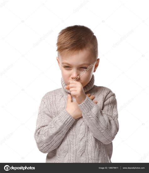 Little Boy Coughing Stock Photo By ©belchonock 146078611