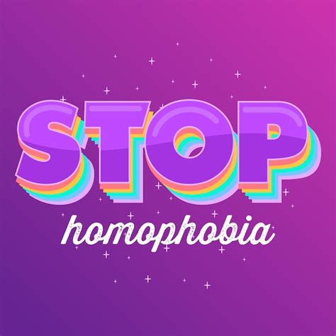 premium vector stop homophobia card lgbt pride