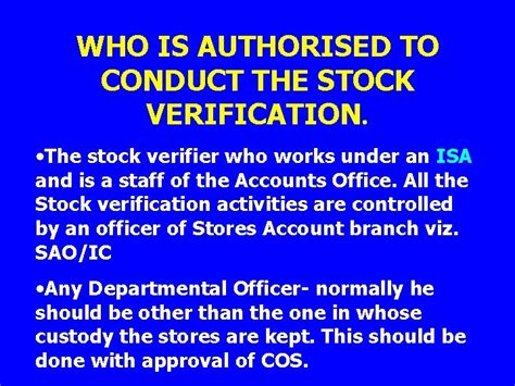 What Is Stock Verification Stock Verification Is The