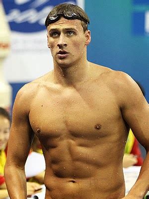 Male Athletes World Swimming Ryan Lochte S Wet Upper Body After Racing