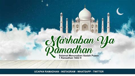 Selamat Menunaikan Ibadah Puasa Ucapan Ramadhan 2021 Youtube