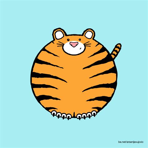 Animation Illustration Tigers 