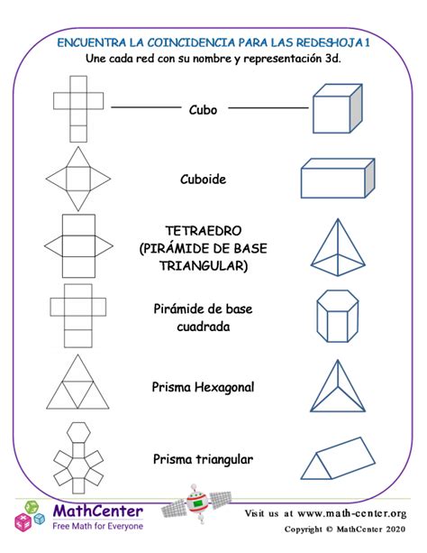 Tercer Grado Hojas De Trabajo Cuerpos Geom Tricos Math Center