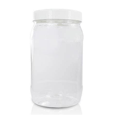 2 Litre Round Clear Plastic Sweet Jar With Lid Uk
