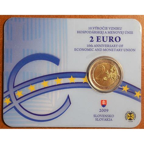 Eurocoin Eurocoins 2 Euro Slovakia 2009 10th Anniversary Of The I