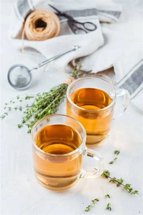 Thyme Tea Benefits Plus How To Make Thyme Tea With Recipes Thyme Tea
