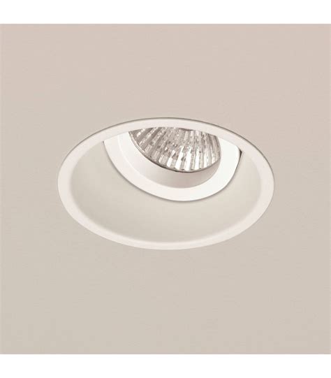 1 Light Adjustable Recessed Ceiling Downlight White Uk