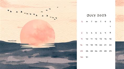 July 2023 Calendar Wallpapers Hd Free Download Pixelstalknet