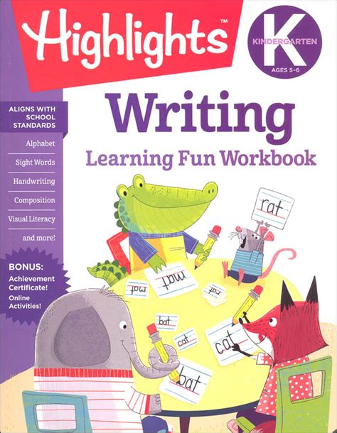 Kindergarten Writing Highlights Learning Fun Workbook Highlights