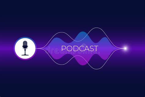 Radio Podcasting And Broadcasting Studio Banner Design Microphone