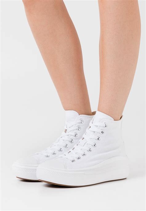 Converse Chuck Taylor All Star Move High Top Trainers Whitenatural