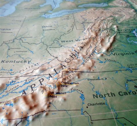 Appalachian Mountain Elevation Map Oconto County Plat Map