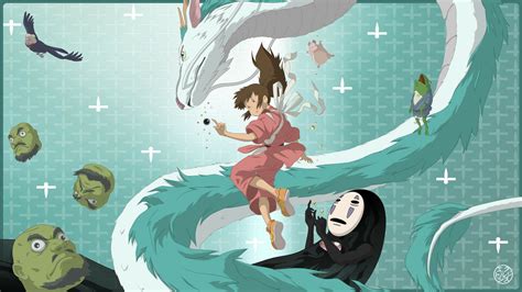 Wallpaper Studio Ghibli Spirited Away Chihiro Haku Anime Digital The