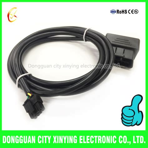 Custom Molded Obd2 To 30mm 8 Pin Molex Connector Extension Cable