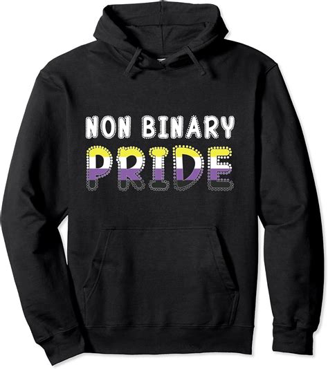 Non Binary Pride Gender Fluid Outfit Genderqueer T Pullover Hoodie