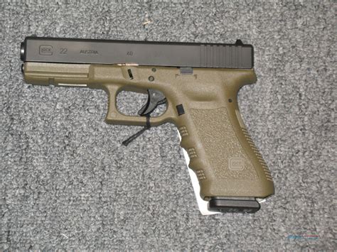Glock 22 Od Green Finish With Two For Sale At