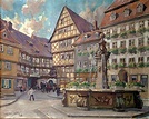 Holzmarkt in Halberstadt, Germany: a painting from the 193… | Flickr