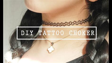 They are now making a. DIY TATTOO CHOKER | THE 90'S KID - YouTube
