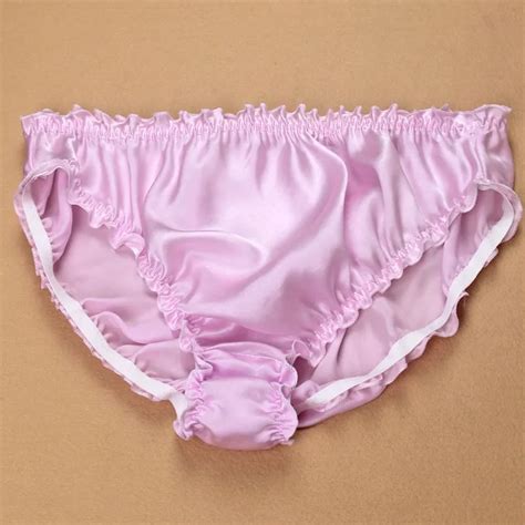 quality pure silk solid panties women 100 mulberry silk ruffle plus size briefs xl xxl free
