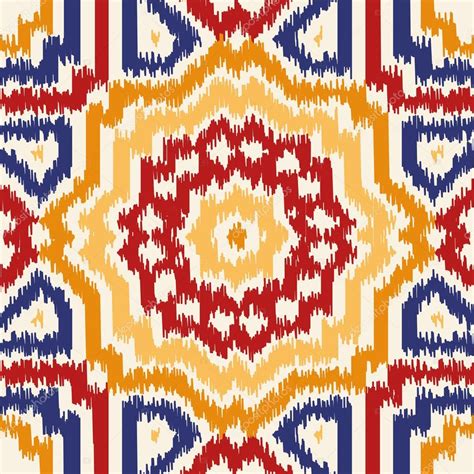 Pin By Hirenpatel On I Seamless Geometric Pattern Ikat Fabric