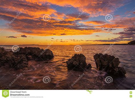 Sunset At Losinj Island Royalty Free Stock Photography Cartoondealer
