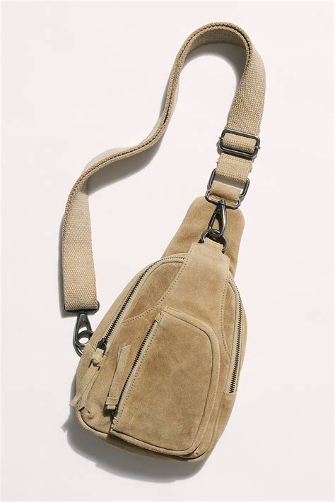 One Strap Backpack Sling Backpack Leather Sling Bag Fringe Purse