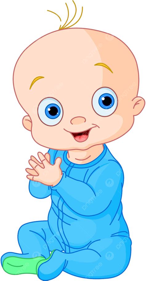 Cute Baby Boy Clapping Hands Toddler Vector Boy Vector Toddler Vector