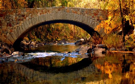 Beautiful Bridges Wallpaper Free Bridge In Autumn Wallpapers Hd