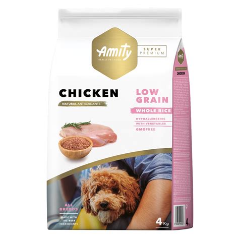 Ração Para Cão Amity Super Premium Low Grain Adulto Frango