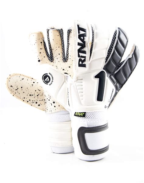 Guantes Rinat Egotiko Quantum Turf Infantil Blanco Gris Golero Sport