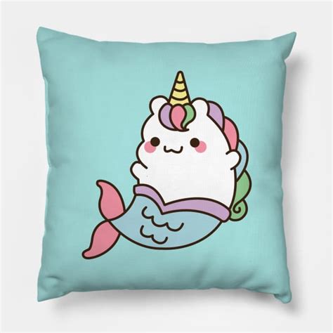Unicorn Mermaid Unicorn Pillow Teepublic