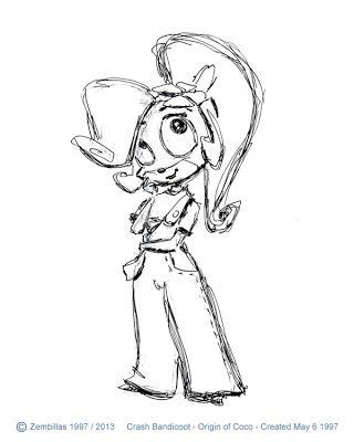 Crash Bandicoot Origin Of Coco Part Bandicoot Crash Bandicoot Concept Art Characters