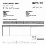 Service Invoice Template Word Download Free Photos