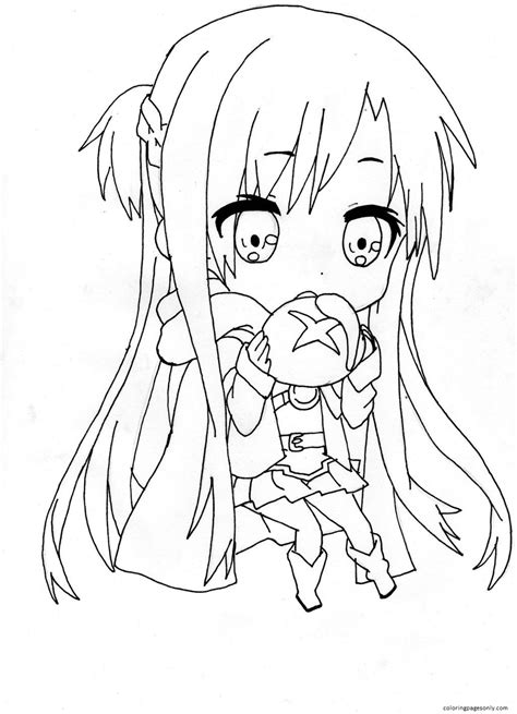 Asuna Yuuki Coloring Pages