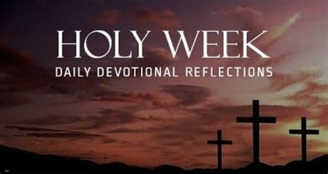 Holy Week Reflections Online