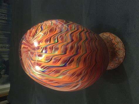 Murano Zigzag Swirl Vase Multi Colored Stick Collectors Weekly