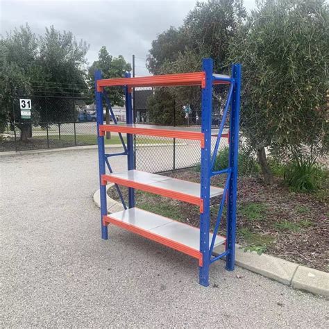 107m X 04m X 18m 800 Kg Heavy Duty Steel Shelving Blue Orange