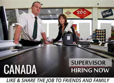 Supervisor vacancy - CANADA-Getjobsdaily