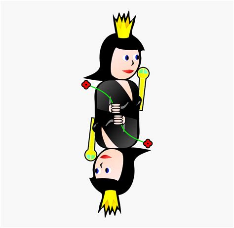 Double Queen Of Spades Gambar Ratu Kartun Free Transparent Clipart