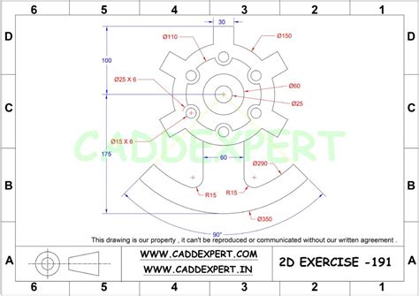 Autocad 2d Drawing Pdf Download Caddexpert