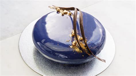 Mirror Glazed Blueberry Mango Mousse Cake Recipe Shiny Mirror Glaze Cake Youtube