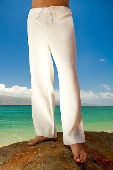 We offers groomsmen beach wedding pants products. Mens Drawstring, Linen, Beach Wedding Pants, Ivory