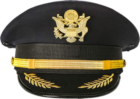 Ferrecci Captain Hat For Men Cadet Sailor Hat Women With Gold Metal Us